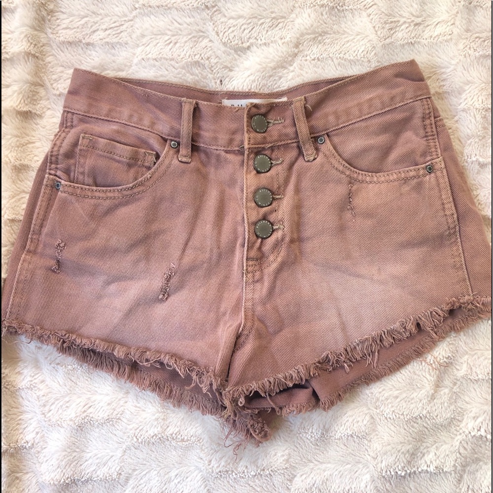 Burnt Orange Distressed Shorts 🧡